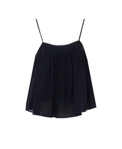 Eleh Spaghetti-strap Top In Black