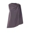 Eleh Knot Sleeveless Top In Purple