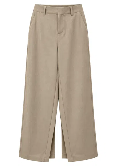 Eleh Trousers  With Side Bows In Neutral