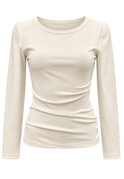 Eleh T-shirt  Long Sleeve In White