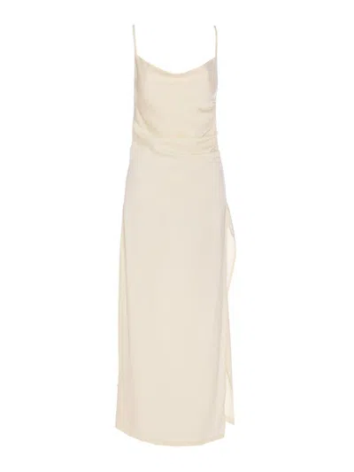 Eleh Cream Dress In White