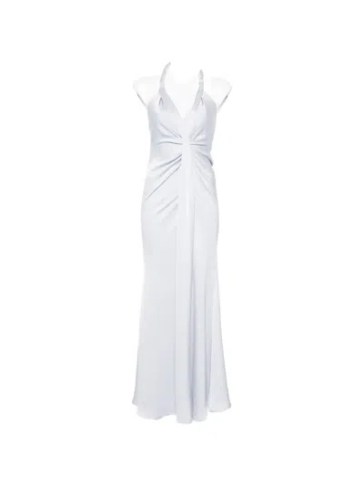 Eleh V-neck Maxi Dress In Gray