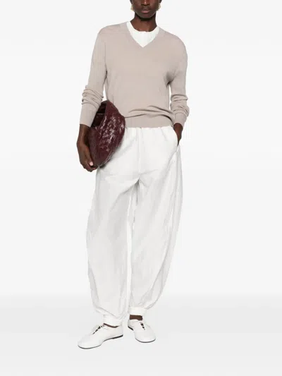 Eleh V-neck Sweater In Neutral