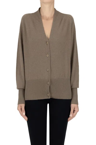 Eleh V-neckline Cardigan In Dove-grey