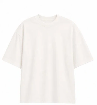 Eleh White Cutout Detail T-shirts Polos