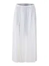 Eleh Ruched-effect Maxi Skirt In White