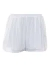 Eleh Elasticated Embroidered Shorts In Red