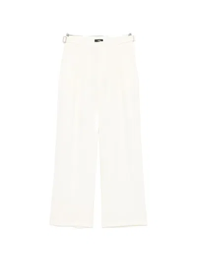 Eleh Wide-leg Adjustable Trousers In White