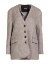 Eleh Woman Blazer Beige Size S Wool, Polyester