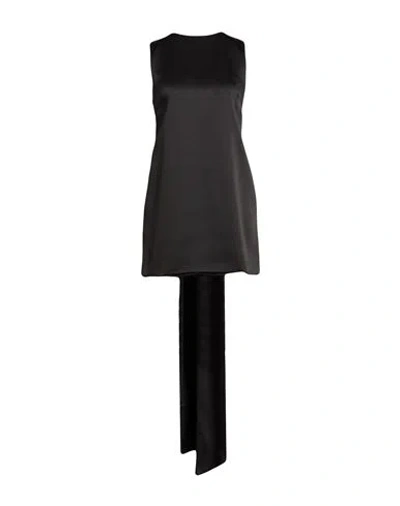 Eleh Woman Mini Dress Black Size 6 Polyester, Cotton