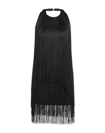 Eleh Woman Mini Dress Black Size L Polyester, Elastane