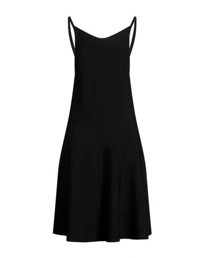Eleh Woman Mini Dress Black Size M Viscose, Nylon