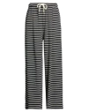 Eleh Woman Pants Black Size 4 Cotton, Polyester, Elastane In Black