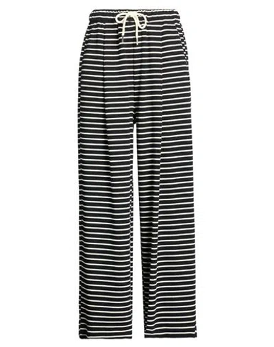 Eleh Woman Pants Black Size 4 Cotton, Polyester, Elastane
