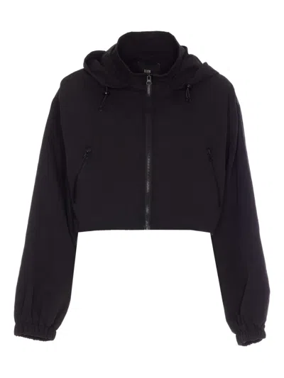 Eleh Zip-up Cropped Jacket In Black