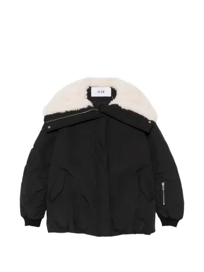 Eleh Zip-up Jacket In Black