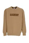 Element Cornell Cipher Crewneck Khaki Men's Lightweight Crewneck Sweatshirt In Khaki