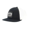 Element Flat Brim 6-panel Mesh Back Cap In Black