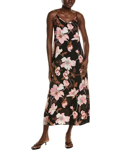 Element Floral Slip Dress In Black