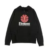 Element Lightweight Hoodie Men's Vertical Hoodie Flint Black In Black