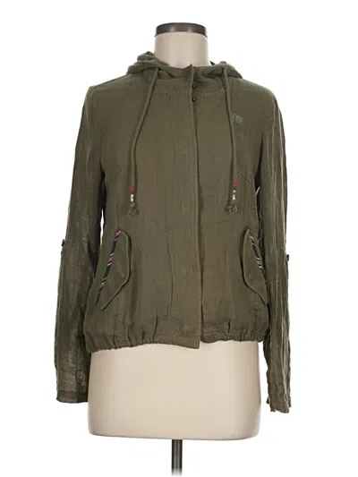 Pre-owned Element Long Sleeve Top Green Cowl Neck Tops