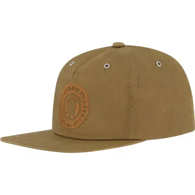 Element Low Profile Flat Brim Cap In Green