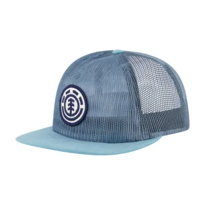 Element Low Profile Mesh Crown Cap With Embroidered Patch Logo In Blue