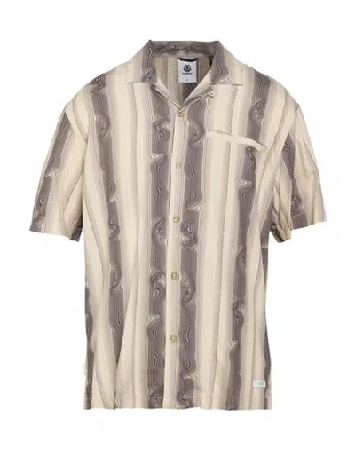 Element Man Shirt Grey Size M Viscose In Gray