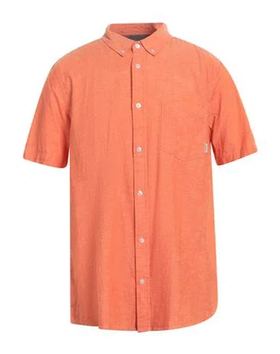 Element Man Shirt Orange Size Xl Cotton, Polyester