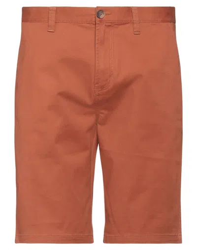Element Man Shorts & Bermuda Shorts Rust Size 30 Cotton, Elastane In Red