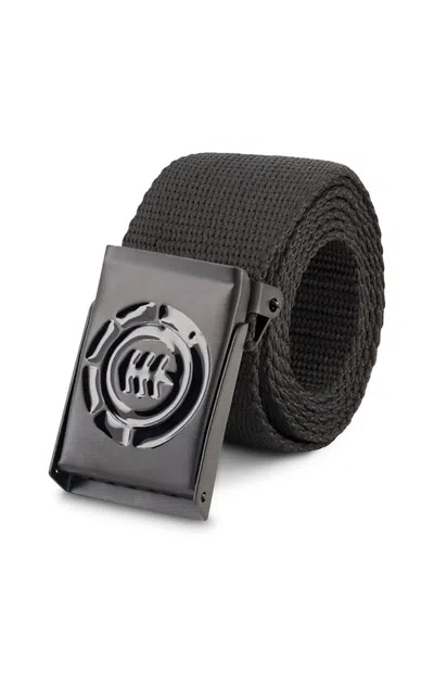 ELEMENT MEN'S BLACK LOGO BELT