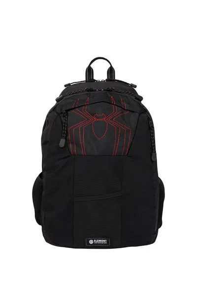 Element Men's X Marvel Spider-man Contrast Stitch Backpack In Black