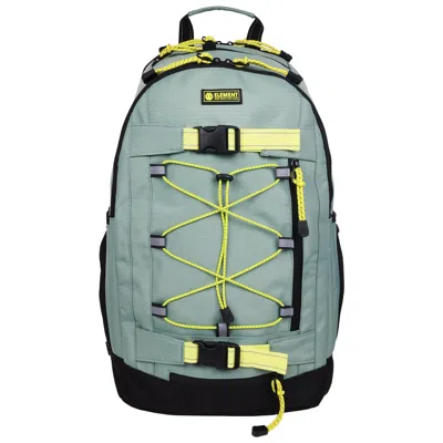 Element Ripstop Backpack- Durable Outdoor And School Bag With Skate Straps And Multiple Compartments- Grey In Green