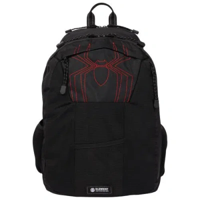 Element Spider-man Contrast Stitch Spider Backpack In Black