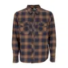 Element Tacoma Classic Gradient Plaid Dull Gold Men's Long Sleeve Shirt In Neutral