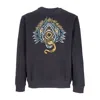 Element The Eye Crewneck X Timber Men's Lightweight Crewneck Sweatshirt Off Black In Black