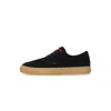 Element Topaz C3 L Men's Skate Shoes Black/gum/red In Black