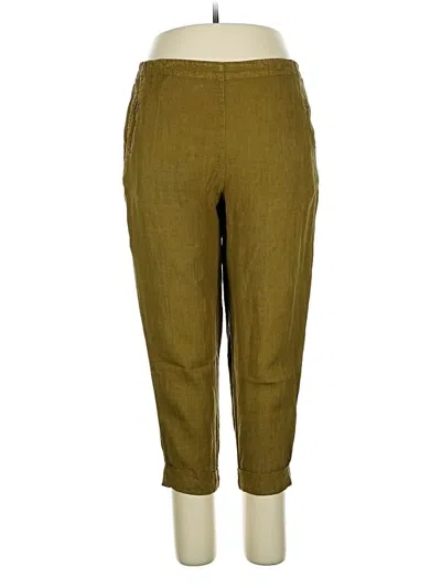 Pre-owned Elemente Clemente Linen Pants In Green
