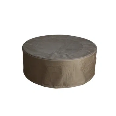 Elementi Columbia Pvc Canvas Cover For Lunar Bowl Fire Table In Brown