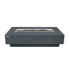 Elementi Hampton Fire Pit Table Rectangular Firepit 45000 Btus Dark Grey, 56 X 32 Inches In Dark Gray