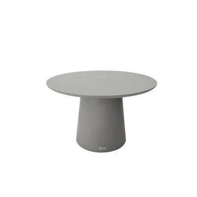Elementi Home Rio 48" Round Space Grey Concrete Dining Table For Indoor And Outdoor Use In Space Gray
