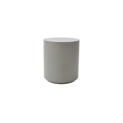 Elementi Home Rome 18" Square Concrete Side Table For Indoor And Outdoor Use In Space Gray