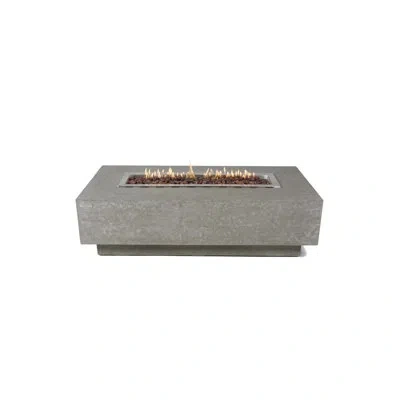 Elementi Kingsale 58" Propane Concrete Fire Pit Table In Gray