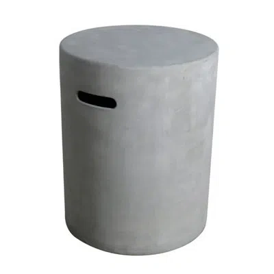 Elementi Light Grey Round Propane Tank Cover In Light Gray
