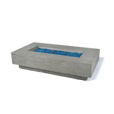 Elementi Plus Riviera 60" Fire Pit Table In Gray