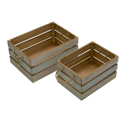 Elements 13-in & 15-in Multi-color Crate Set In Beige