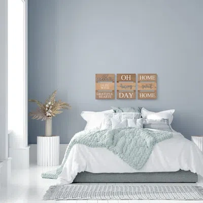Elements 3 Piece Sentiment Wall Décor Set In Black;brown