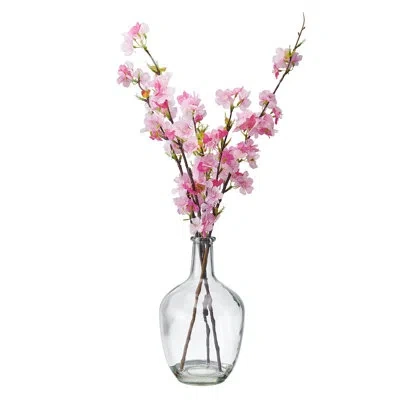 Elements Artificial Cherry Blossom Greenery, 25 Inch In Pink