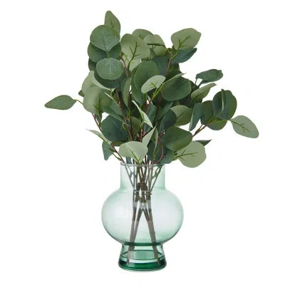 Elements Artificial Eucalyptus In Vase, 18 Inch In Green