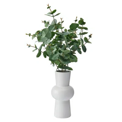 Elements Artificial Eucalyptus In Vase, 22 Inch In Green
